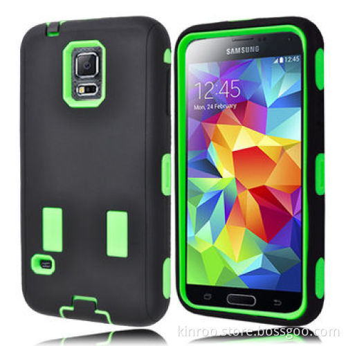 Rugged Silicone and PC Case for Samsung S5